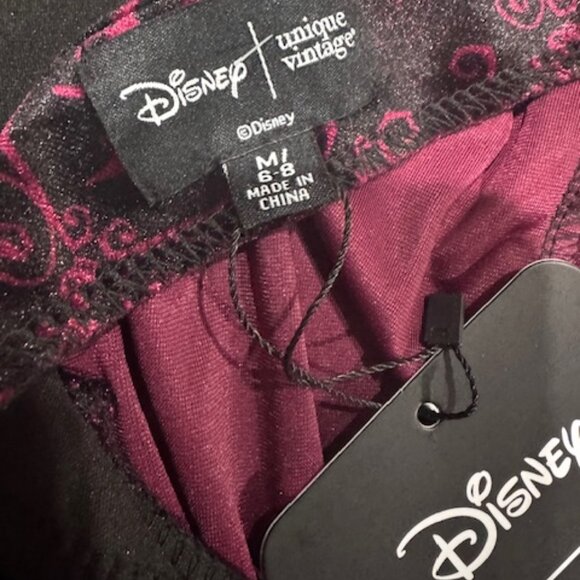 Disney Gothic Nightmare Before Christmas Skull Swing Dress Size Medium NWT - Picture 8 of 9